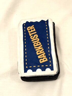 Bark Box Dog Toy Blockbuster Y2K VHS Tape Barkbuster Squeak Crinkle